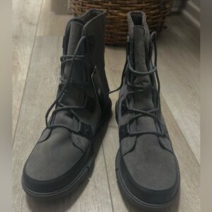 Sorel Men's Dark Gray Lace-Up Boots